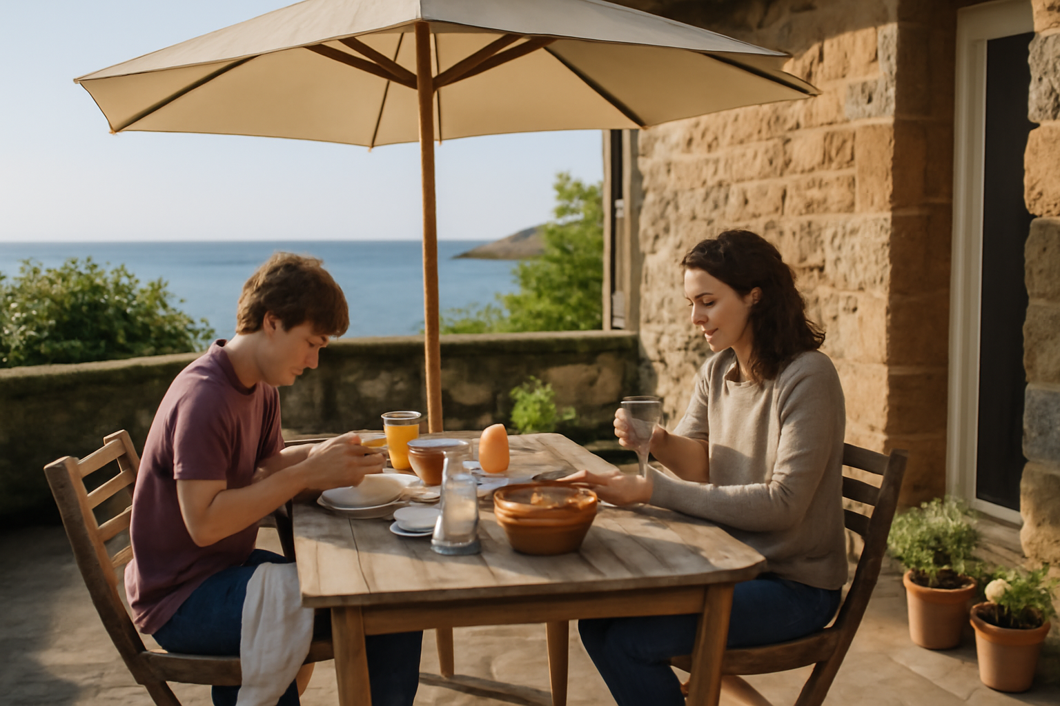 Séjour à Erquy : gîte avec terrasse et accès facile aux commerces et plages